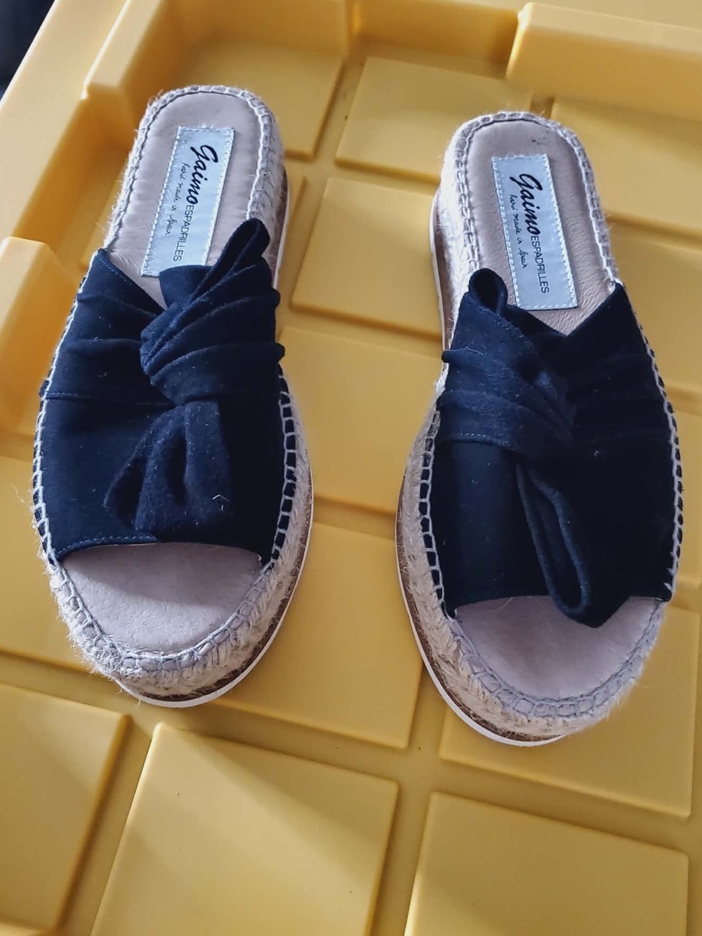 [Gaimo] Samantha Bow Platform Espadrille Sandals 7